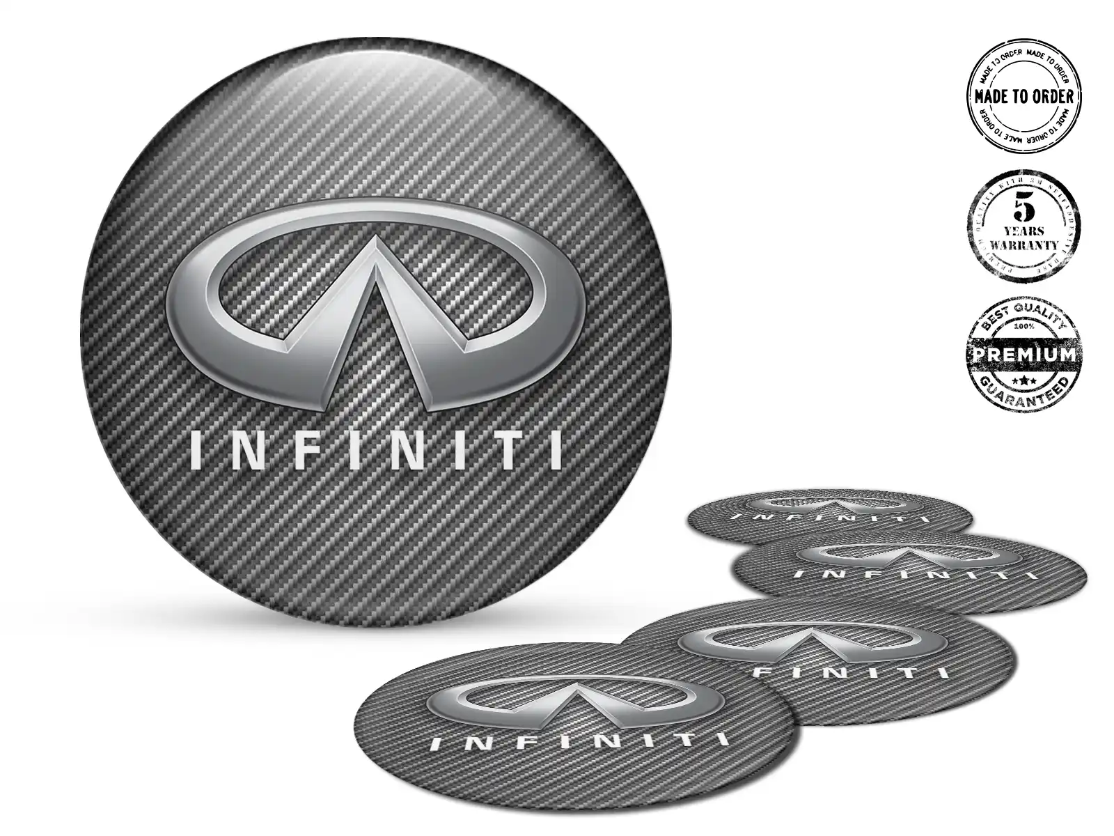 Infiniti Édition Silicone Étiquettes Personnalisées Roue